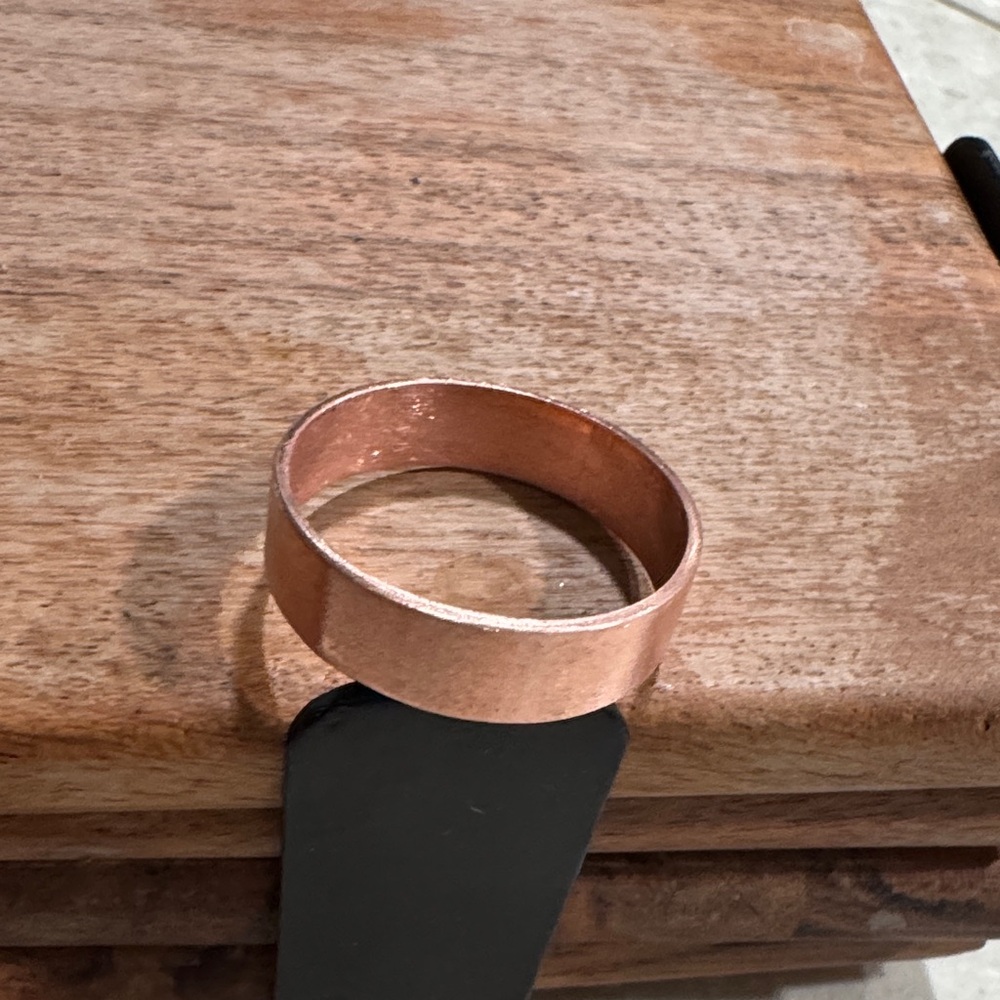 Men's Copper Band Ring - Classic Warm Finish